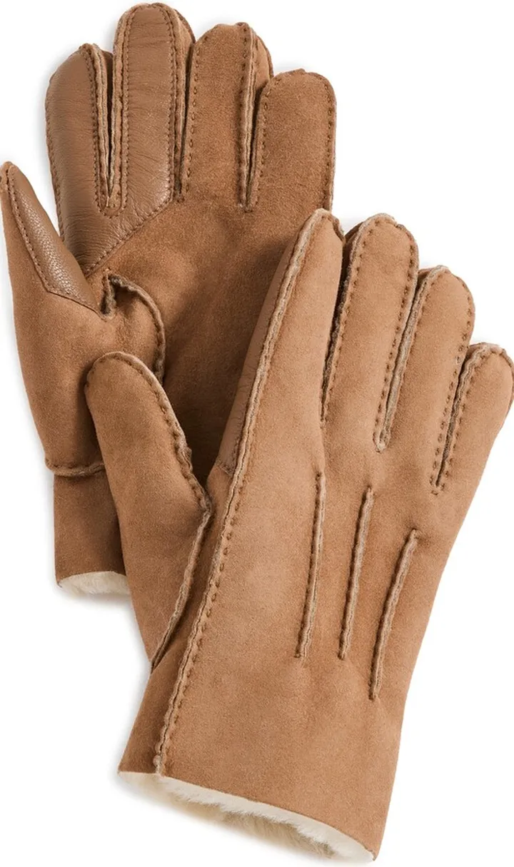 UGG Contrast Sheepskin Gloves