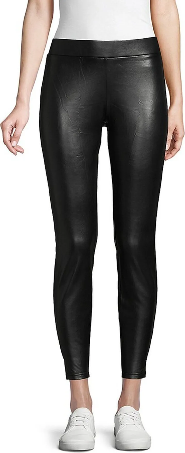 Faux Leather Cropped Leggings