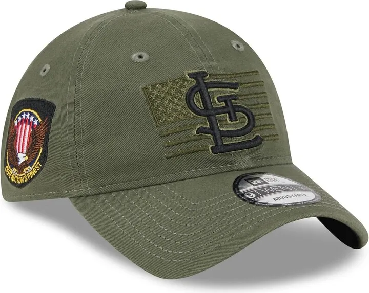 Men's New Era Green St. Louis Cardinals 2023 Armed Forces Day 9TWENTY Adjustable Hat