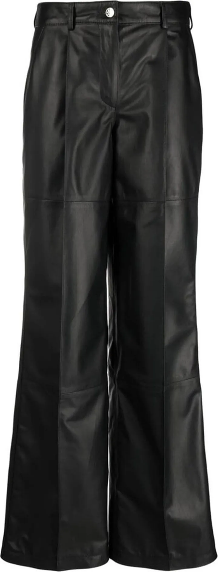 High-Waisted Leather Pants
