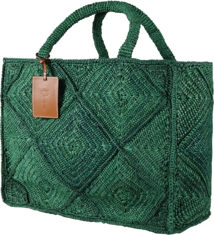 Sunset Crochet Tote in Green