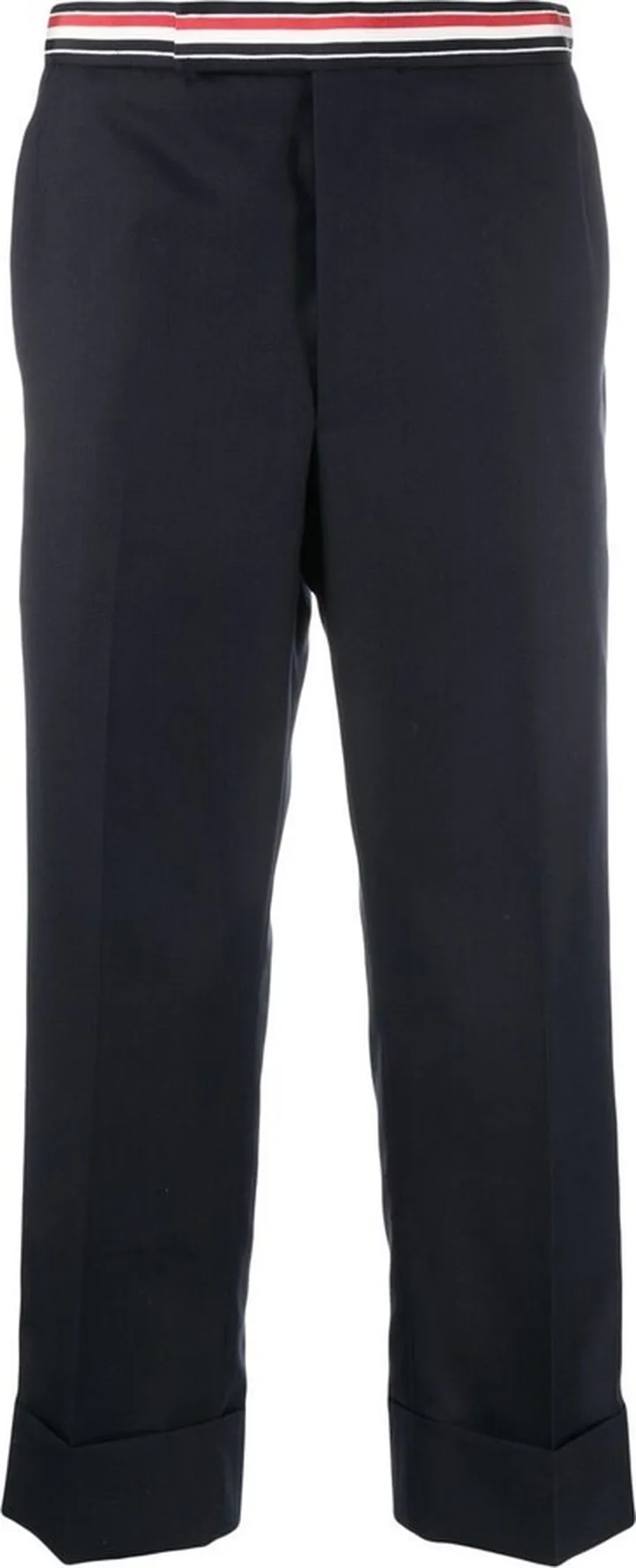 Blue RWB Stripe Cropped Trousers