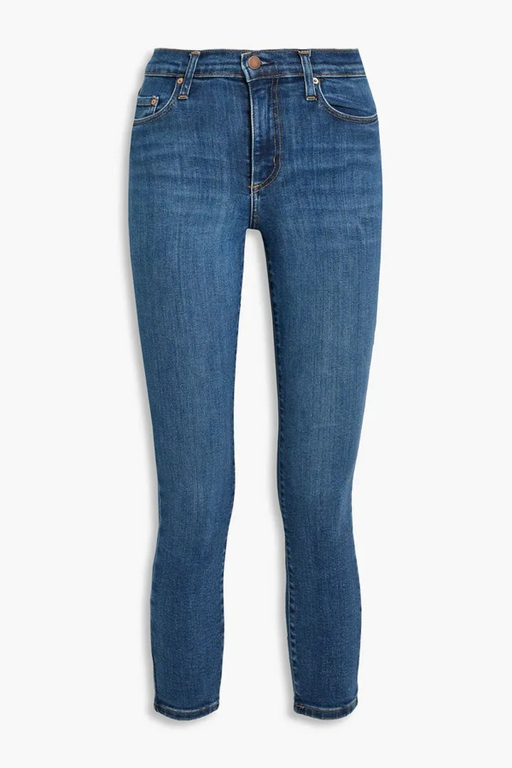 Cult cropped high-rise skinny jeans