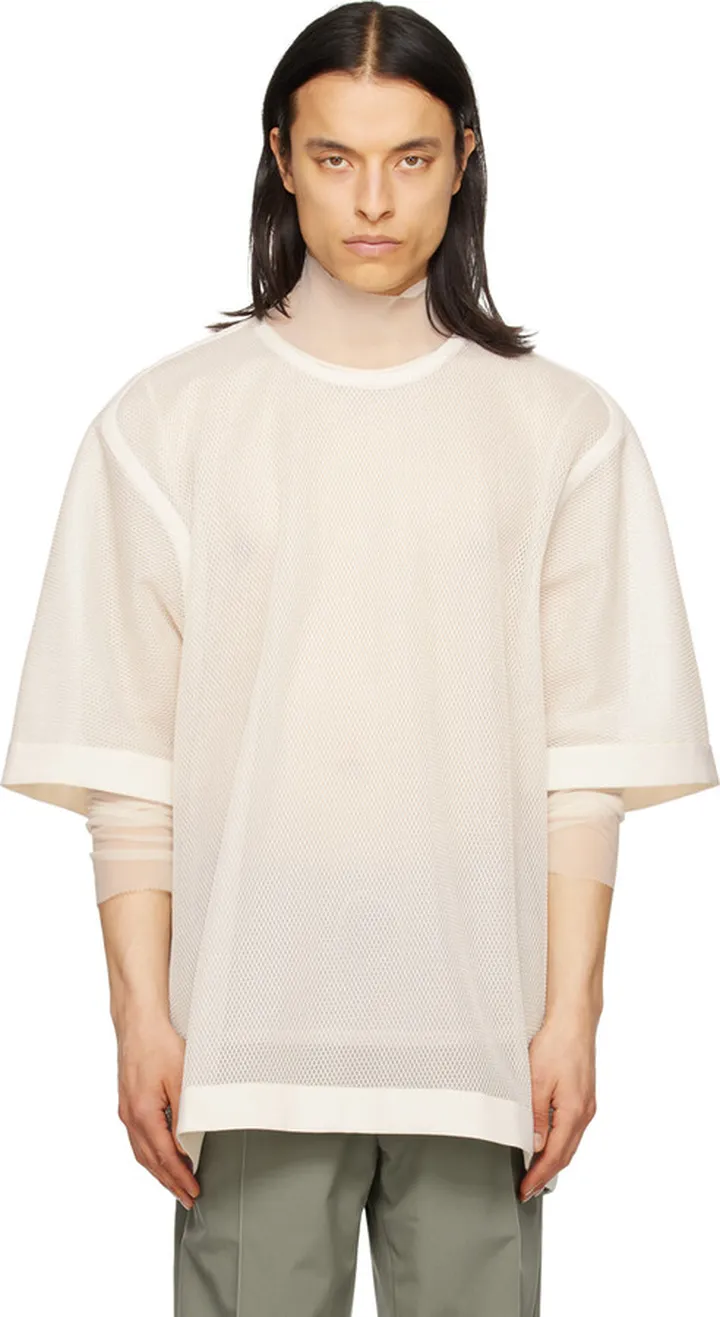 Cornerstone Off-White Semi-Sheer T-Shirt