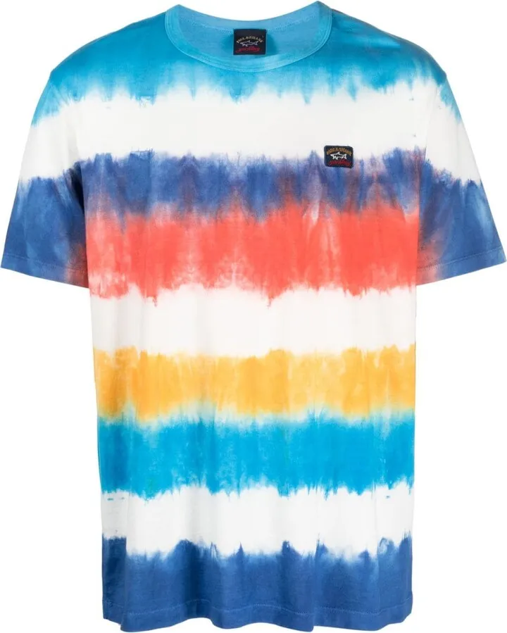 tie-dye print cotton T-shirt