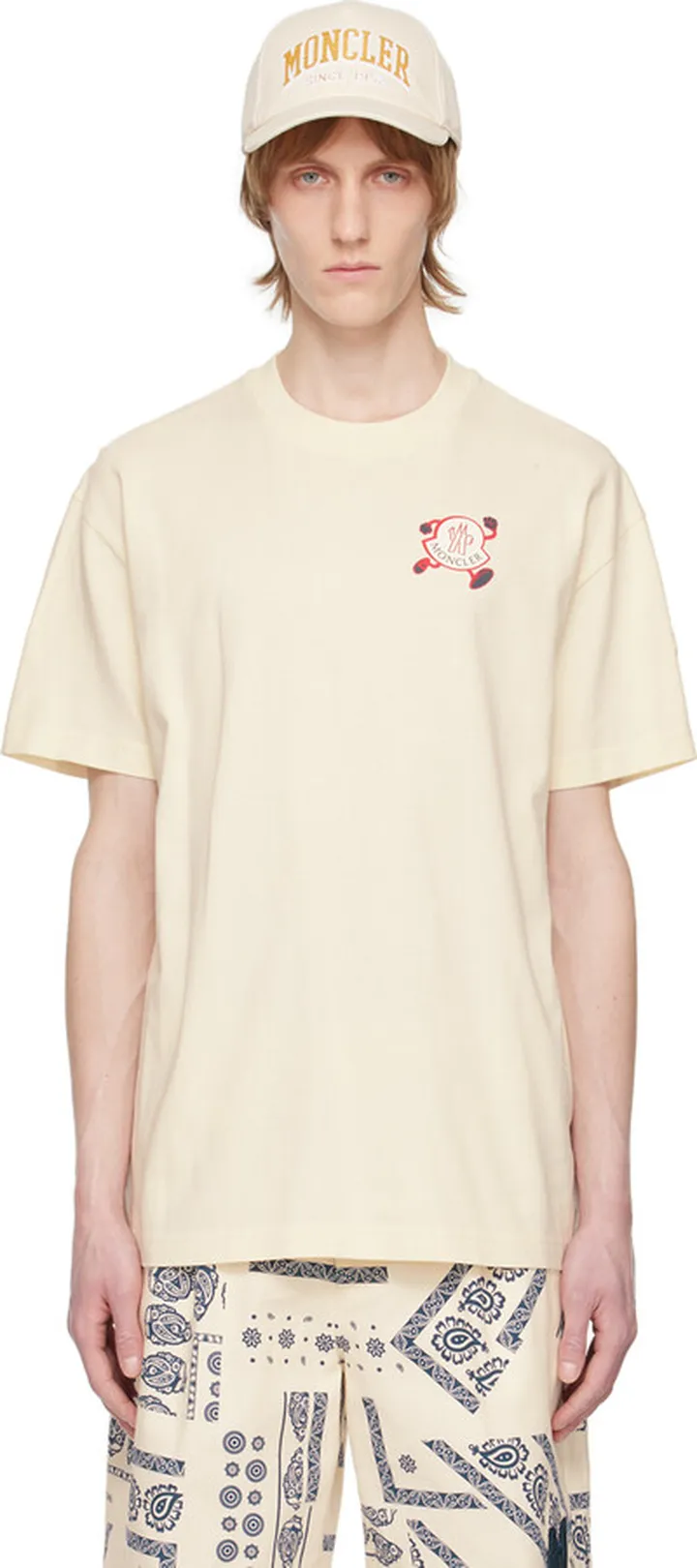 Moncler Off-White Printed T-Shirt