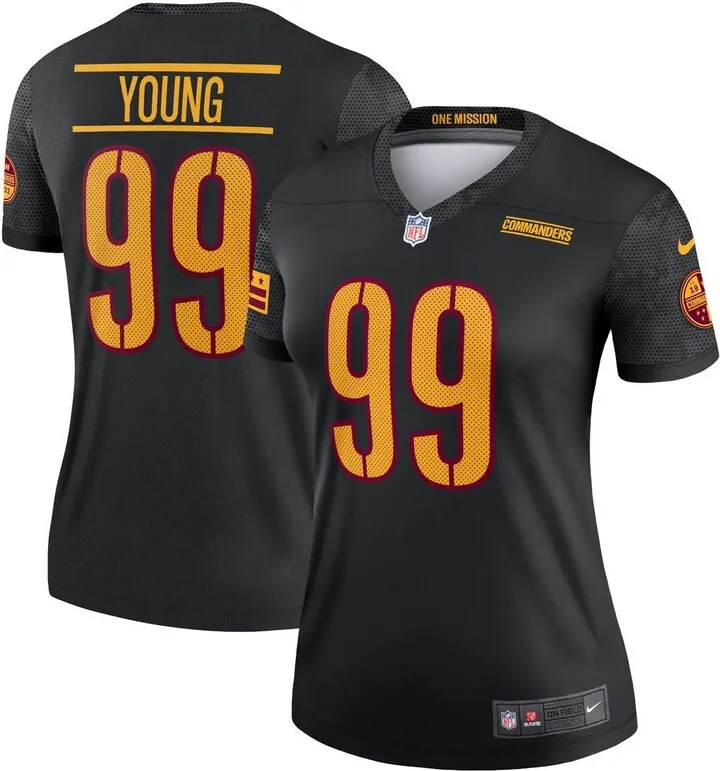 Women's Nike Chase Young Black Washington Commanders Alternate Legend Jersey