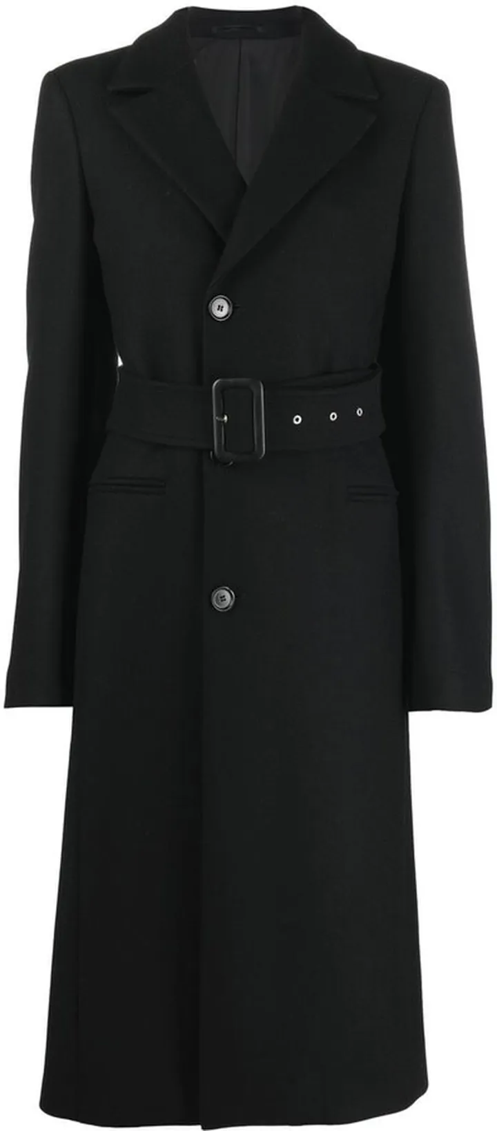 Single-Breasted Belted Coat