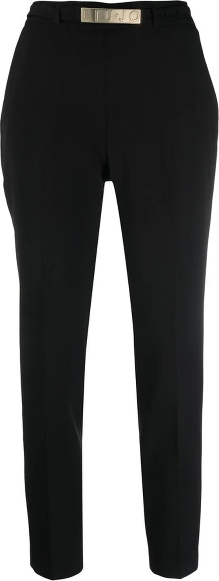 Skinny Logo-Buckle Trousers