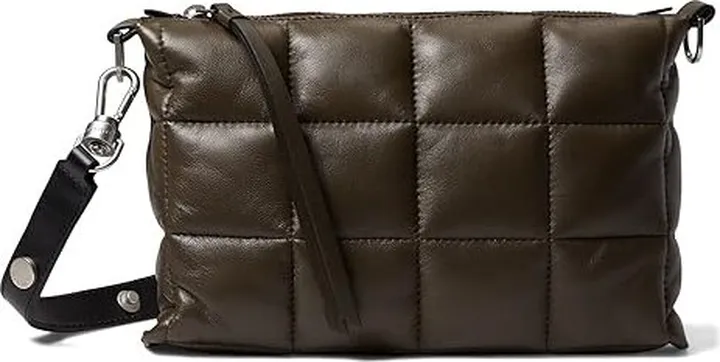 AllSaints Eve Quilt Crossbody (Olive) Handbags
