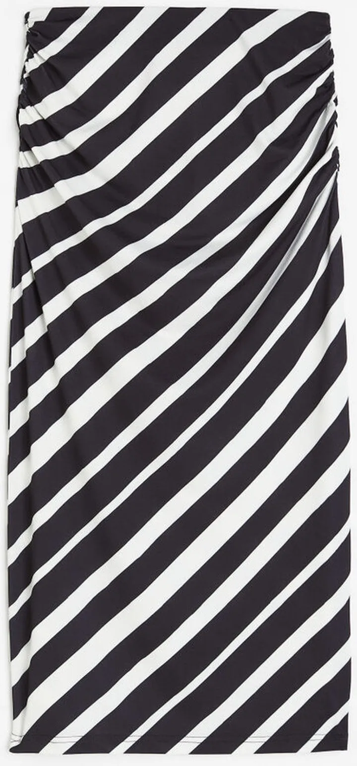 Draped Pencil Skirt