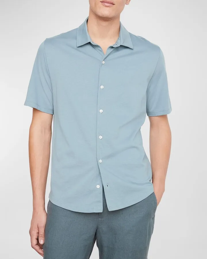 Men's Solid Pima Cotton Sport Shirt