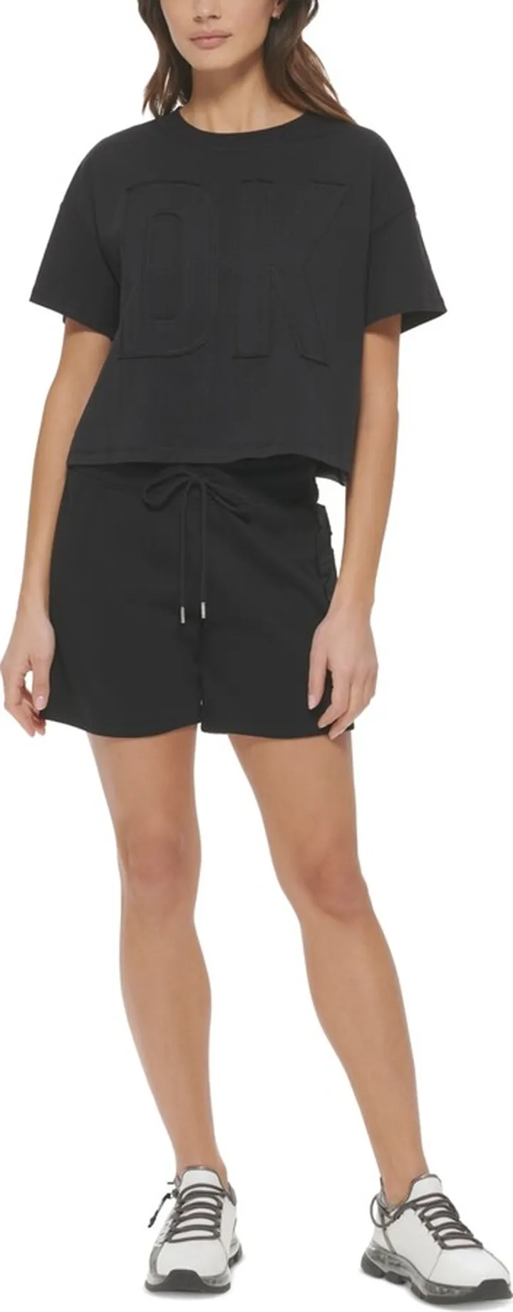 Dkny Sport Women's Cotton Logo Applique T-Shirt