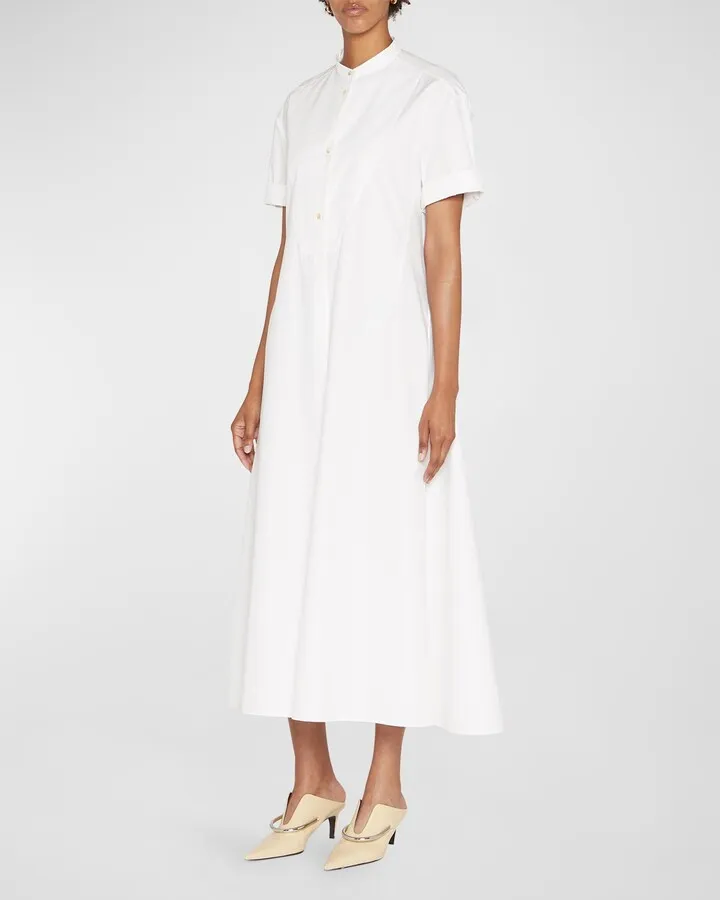 Poplin Maxi Shirtdress