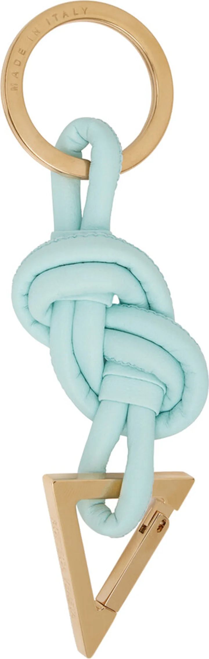 Bottega Veneta Blue Knotted Keychain