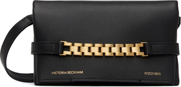 Victoria Beckham Black Mini Chain Pouch