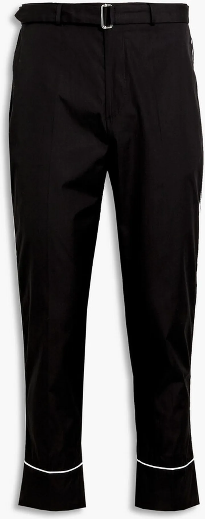 Lucio belted cotton-poplin pants
