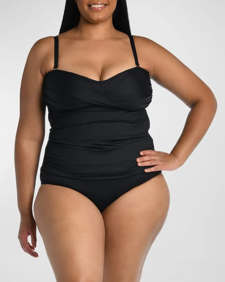 Plus Size Twist Bandini Swim Top