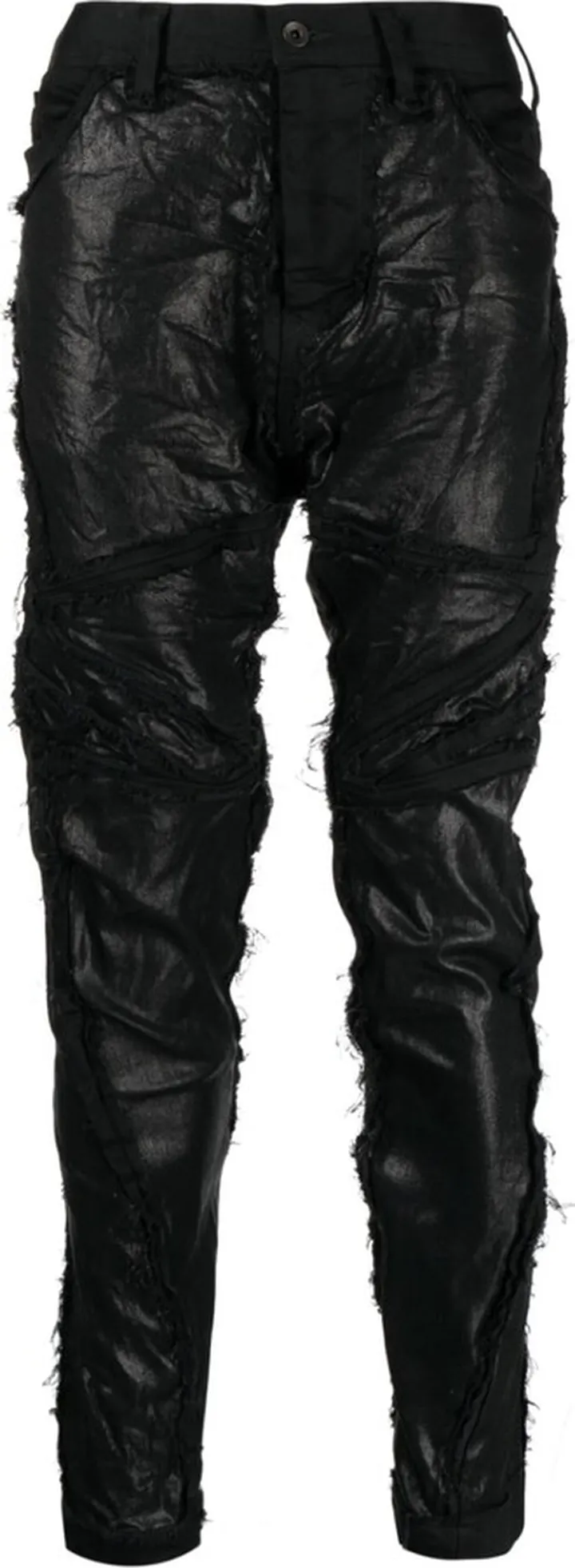 Ripped Creased Skinny Jeans