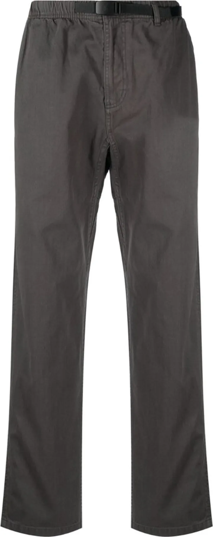 Buckled-Waist Straight-Leg Trousers