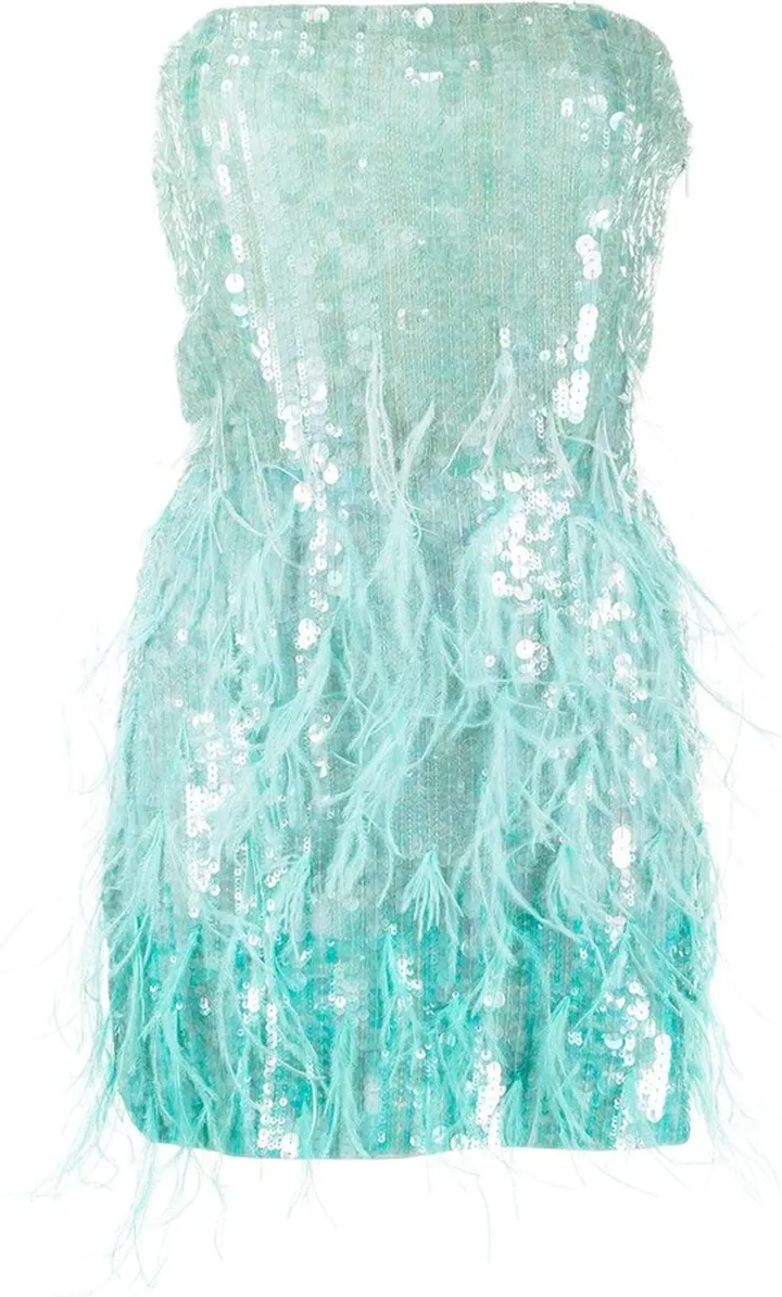 Anastasia sequin-embellished strapless dress