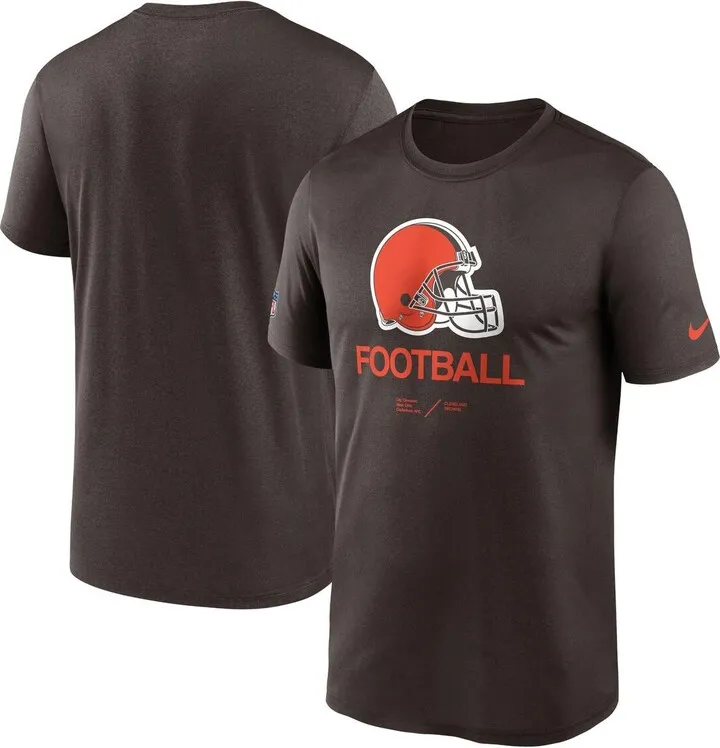 Men's Nike Brown Cleveland Browns Infographic Performance T-shirt