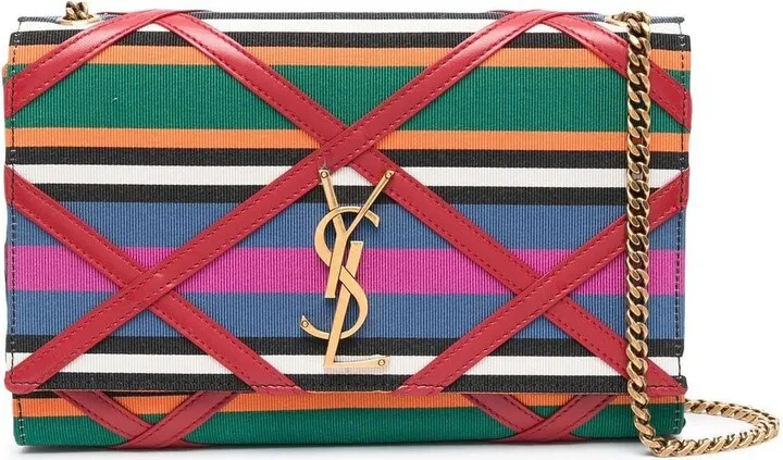 Le Monogramme striped shoulder bag