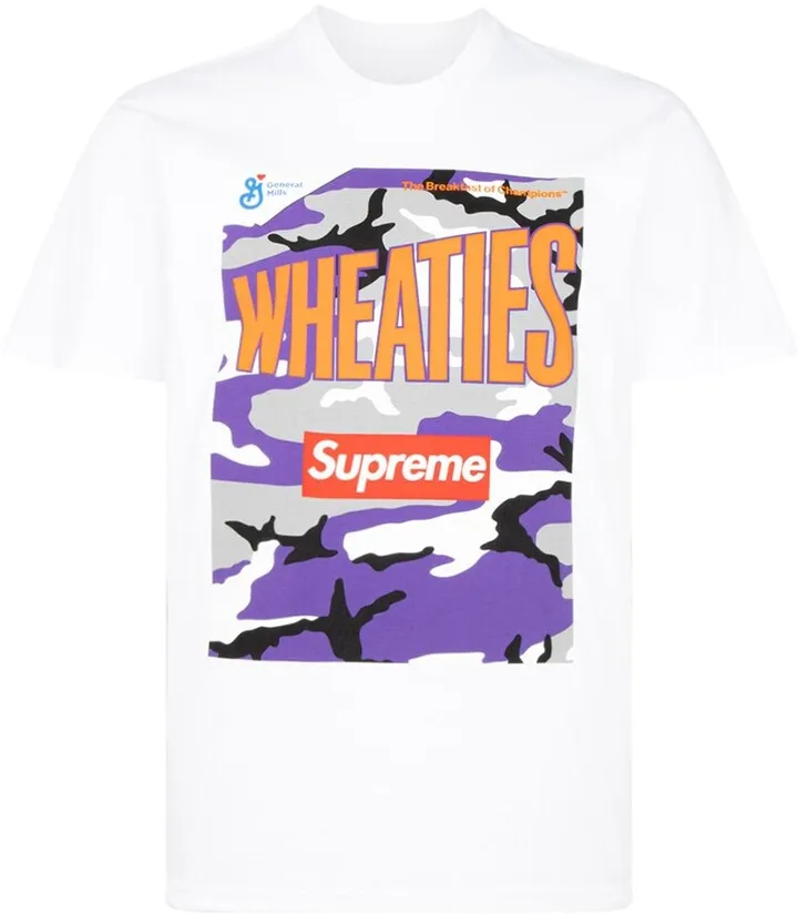x Wheaties Box Logo crew neck T-shirt