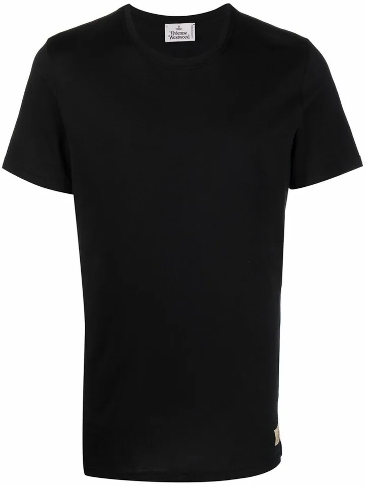 short sleeved logo-patch T-shirt