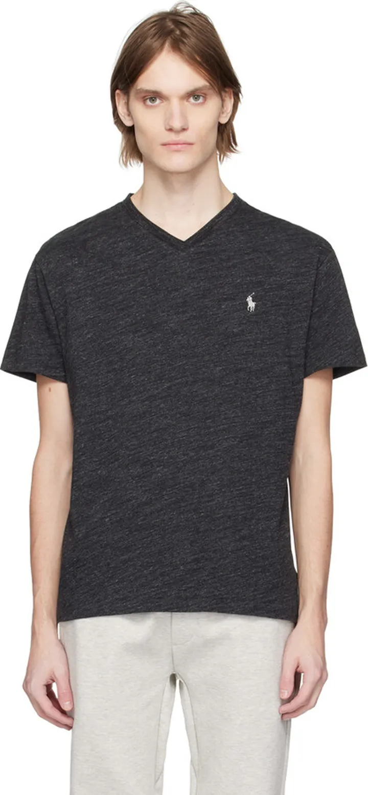 Polo Ralph Lauren Black Embroidered T-Shirt
