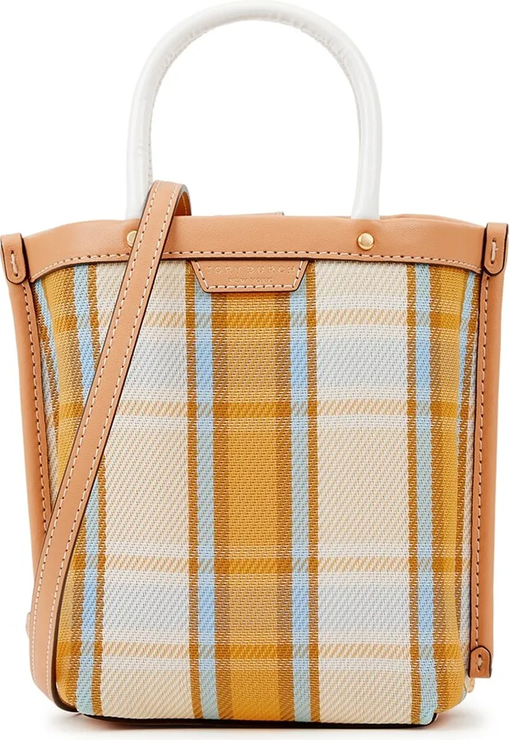 Tory Burch Perry Mini Checked Mesh Tote