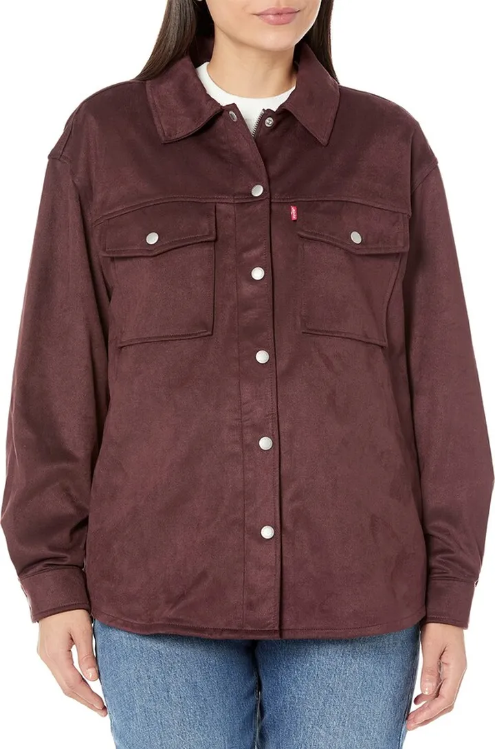 Levi's Women's Soft Faux Suede Shirt Jacket