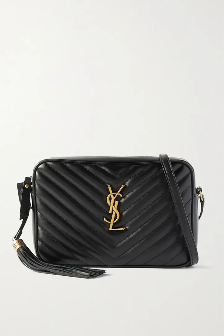 SAINT LAURENT - Lou Medium Quilted Leather Shoulder Bag - Black