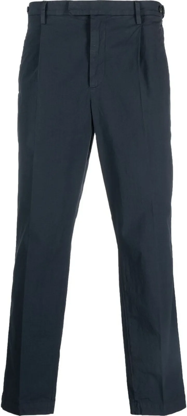 Pleat-Detail Cropped Trousers