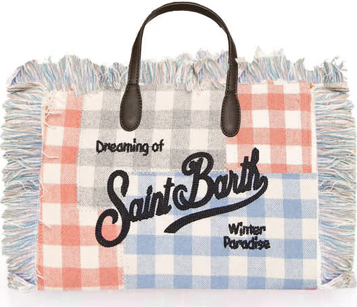Multicolor Gingham Handbag