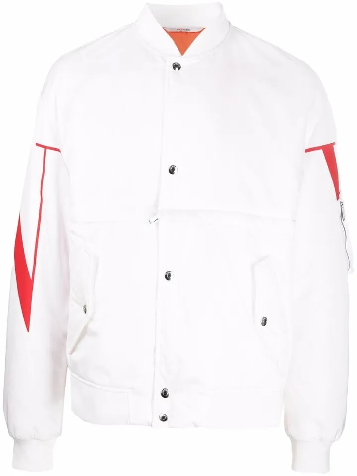 VLTN print bomber jacket