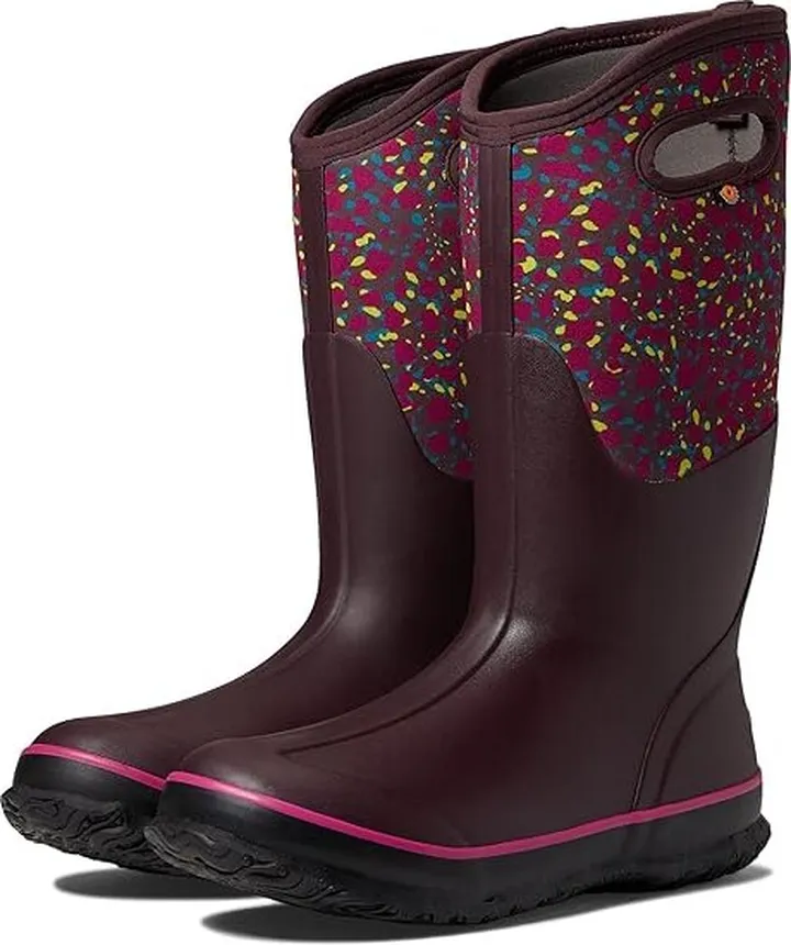 Bogs Classic Tall Animal (Burgundy Multi) Women's Shoes