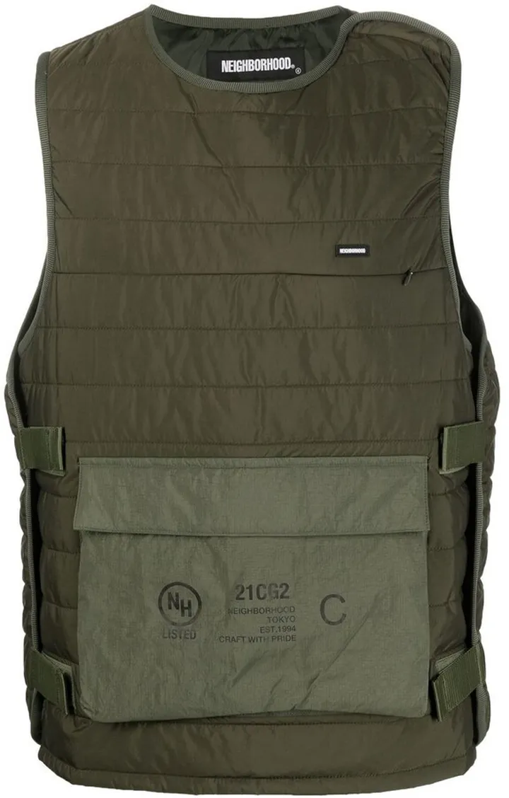 Quilted-Finish Padded Vest