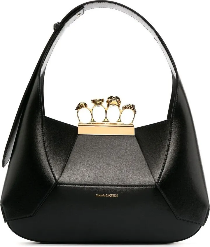 Four-Ring leather tote bag