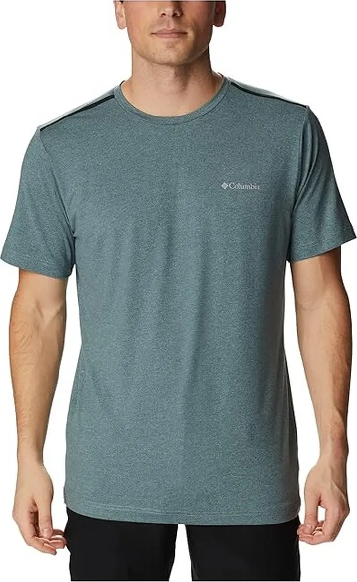Columbia Tech Trail Crew Neck (Metal Heather) Men's Clothing