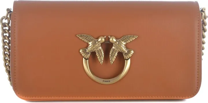 Bag Pinko love Click Baguette Mini In Leather