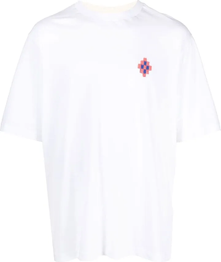 logo-embroidered organic cotton T-shirt
