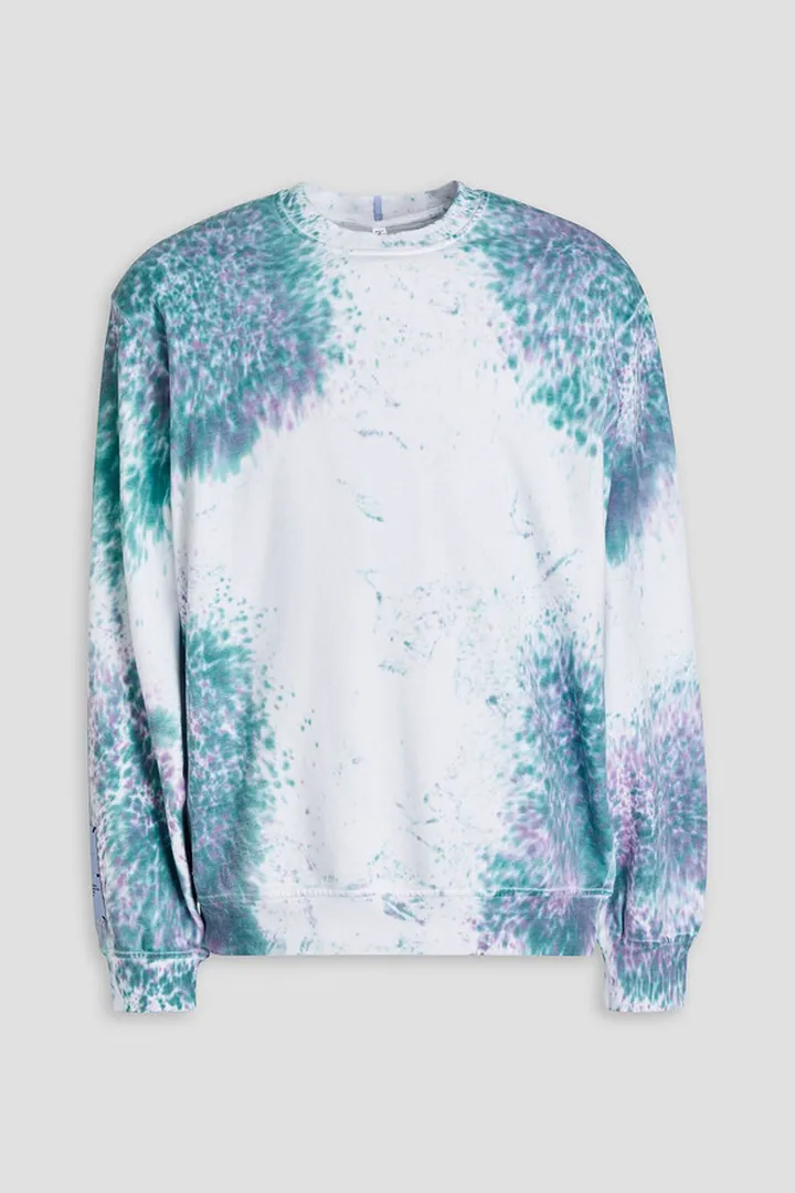 Printed French cotton-terry sweatshirt