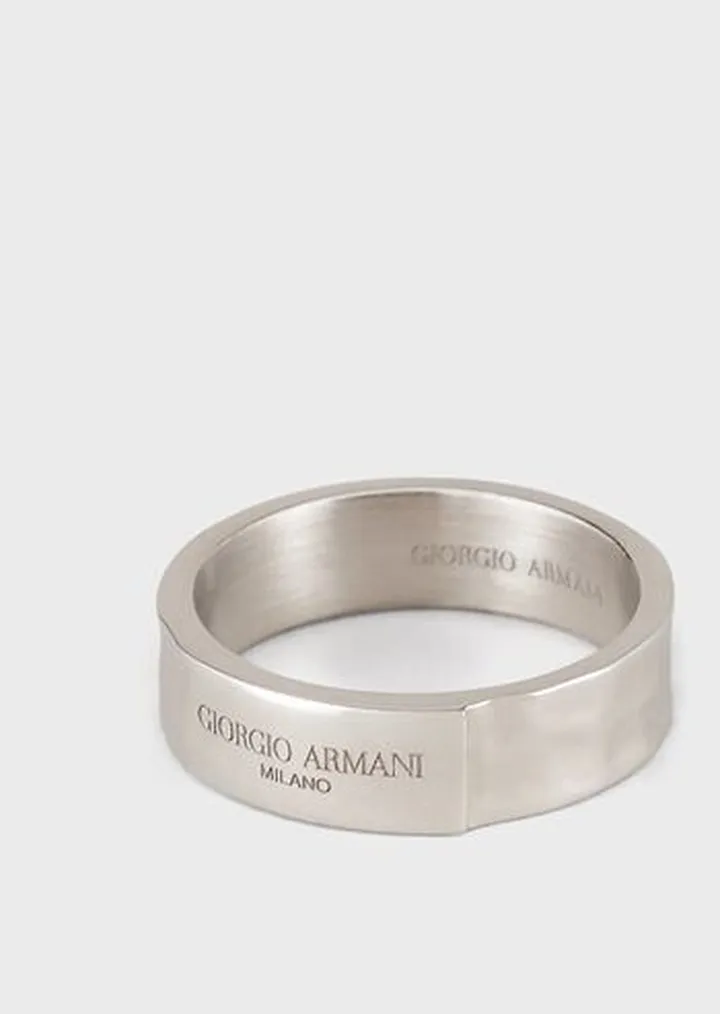 Sterling silver logo ring
