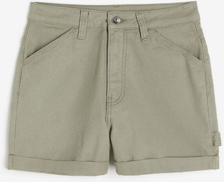 High Waist Cargo Shorts