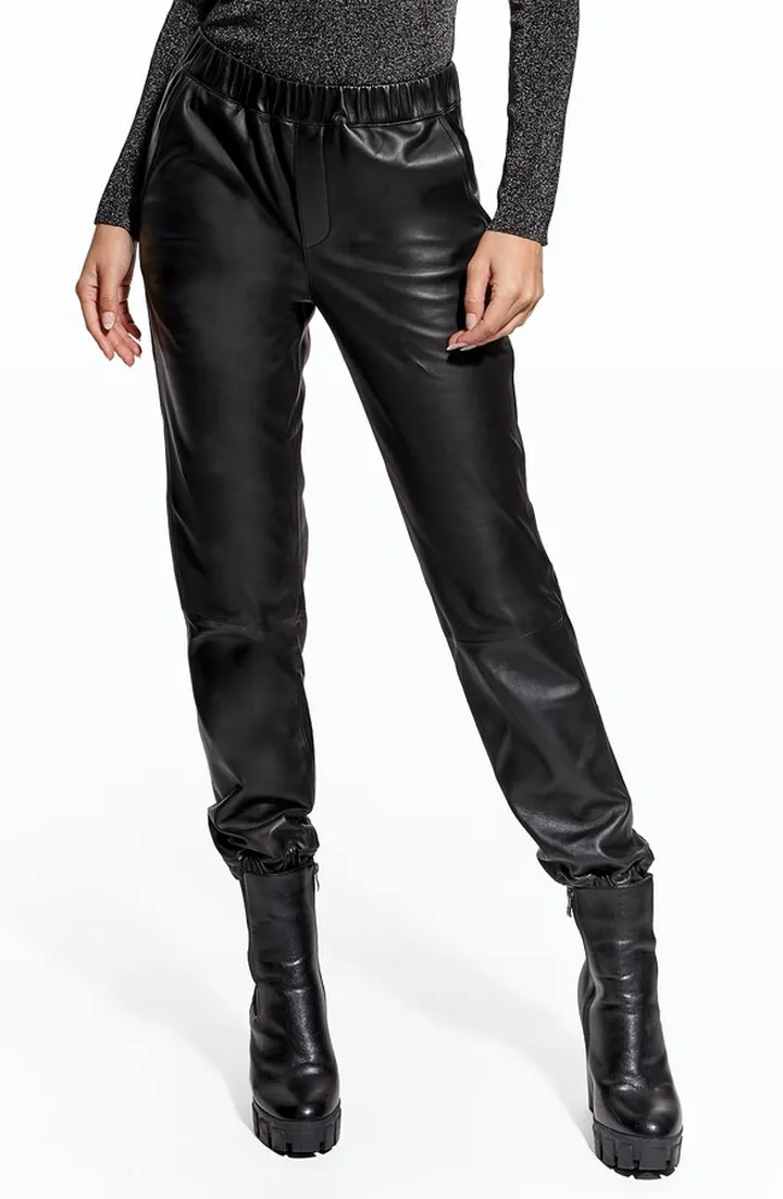 Recycled Leather Blend Joggers