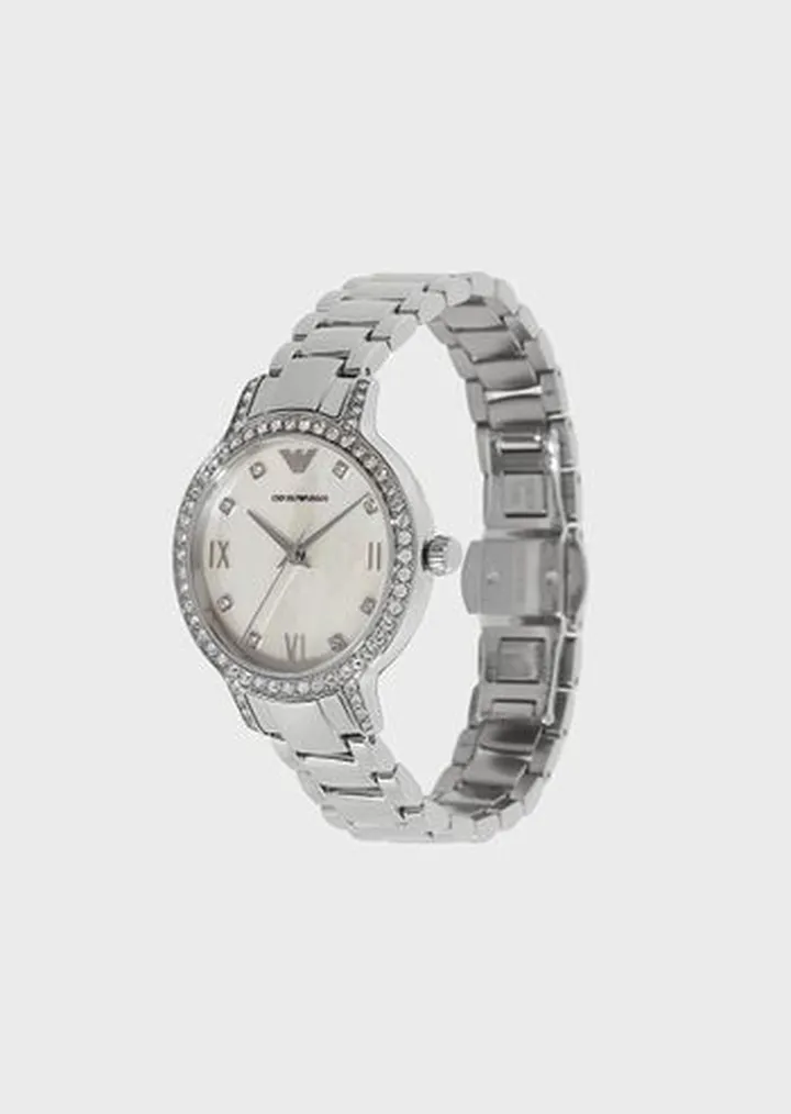 Three-Hand Stainless Steel Watch