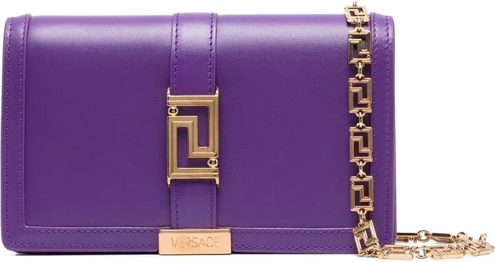 VERSACE- Greek Goddess Leather Crossbody Bag