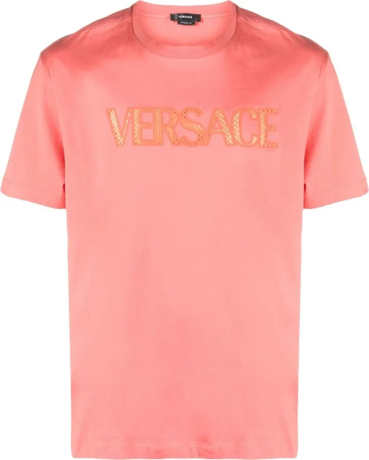 mesh logo appliqué T-shirt