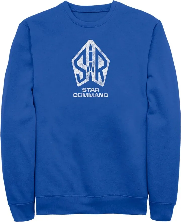 Men's Lightyear Star Command Distressed Logo Sweatshirt - Royal Blue - Small